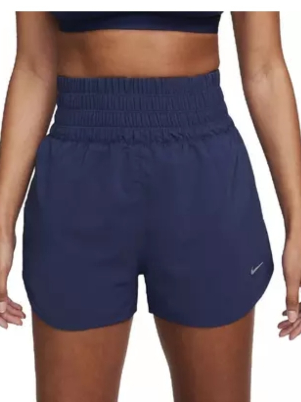 Nike women’s dri-fit one ultra high-waisted 3" shorts